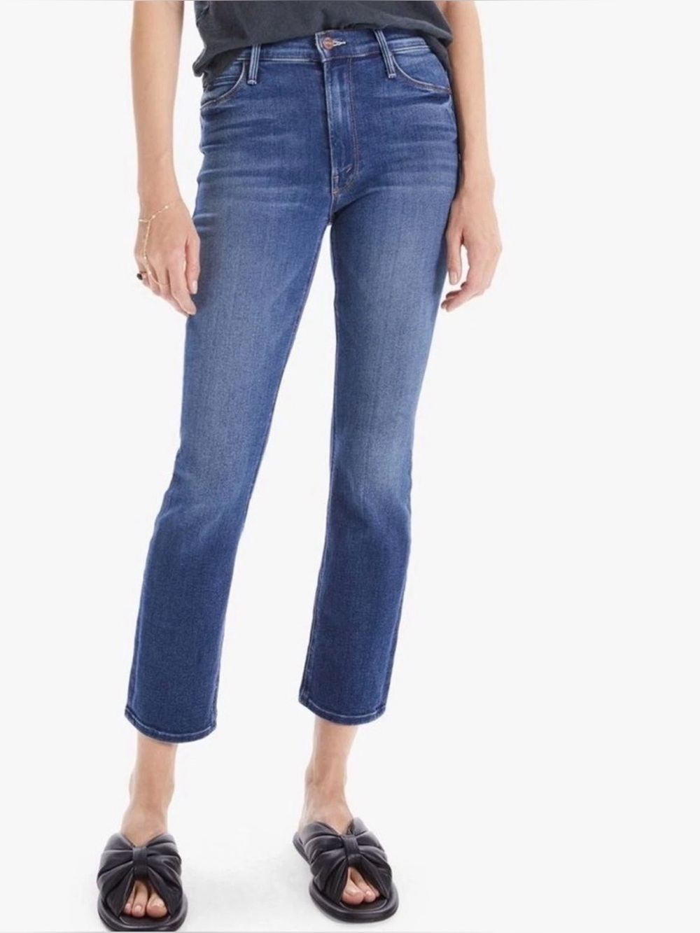 MOTHER The Mid Rise Dazzler Ankle Jeans Sweet And Sassy Wash 26